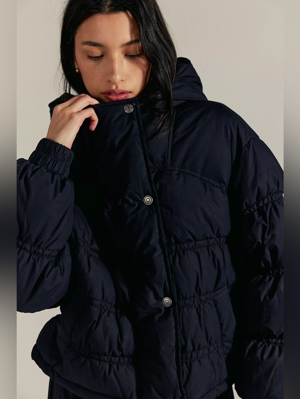Free People Party Of One Solid Puffer Jacket